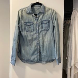 Jean button up shirt